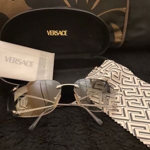 Versace wrap around sunglasses